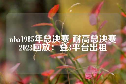 nba1985年总决赛 耐高总决赛2023回放：登3平台出租-第1张图片-皇冠信用盘出租