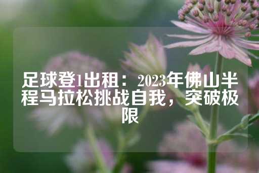 足球登1出租：2023年佛山半程马拉松挑战自我，突破极限