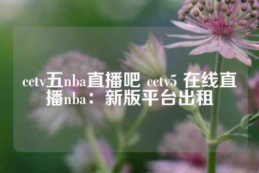 cctv五nba直播吧 cctv5 在线直播nba：新版平台出租-第1张图片-皇冠信用盘出租