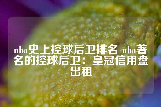 nba史上控球后卫排名 nba著名的控球后卫：皇冠信用盘出租