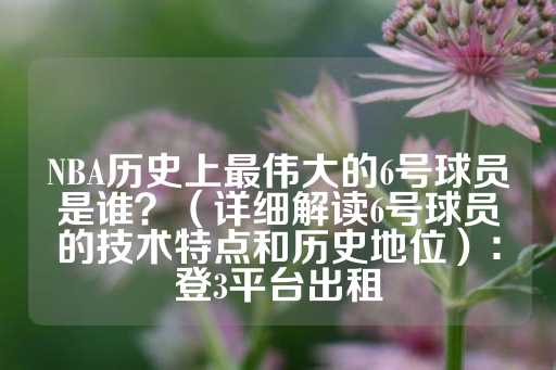 NBA历史上最伟大的6号球员是谁？（详细解读6号球员的技术特点和历史地位）：登3平台出租