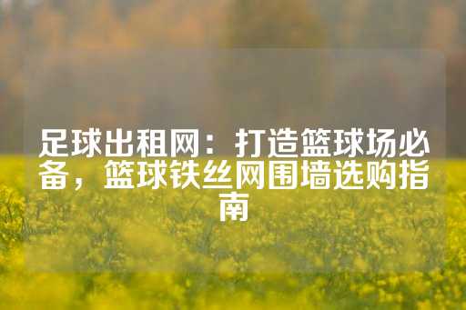 足球出租网：打造篮球场必备，篮球铁丝网围墙选购指南