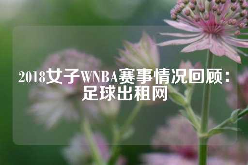 2018女子WNBA赛事情况回顾：足球出租网-第1张图片-皇冠信用盘出租