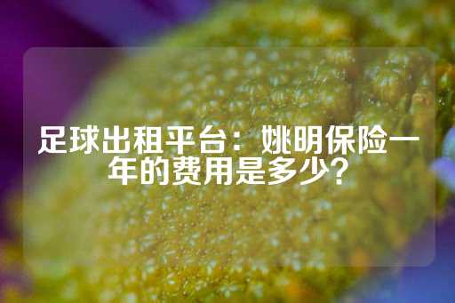 足球出租平台：姚明保险一年的费用是多少？-第1张图片-皇冠信用盘出租