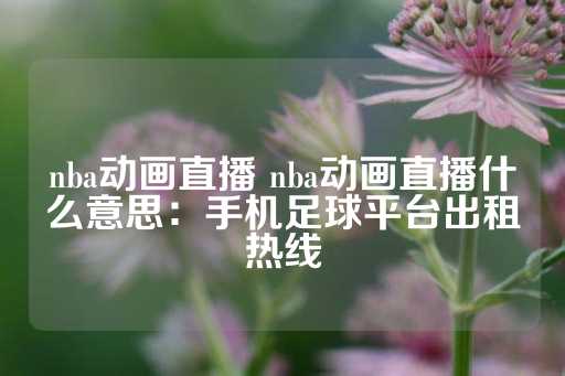 nba动画直播 nba动画直播什么意思：手机足球平台出租热线