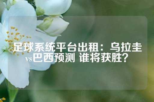 足球系统平台出租：乌拉圭vs巴西预测 谁将获胜？