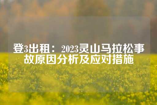 登3出租：2023灵山马拉松事故原因分析及应对措施