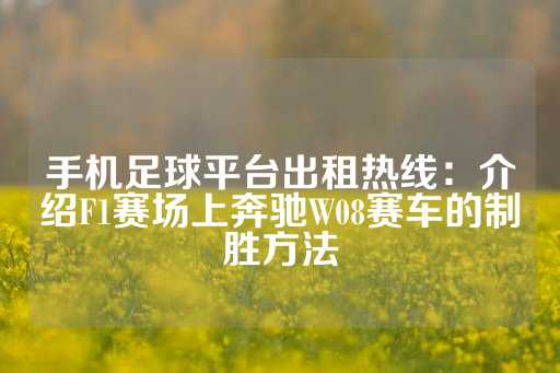 手机足球平台出租热线：介绍F1赛场上奔驰W08赛车的制胜方法