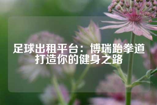 足球出租平台：博瑞跆拳道打造你的健身之路