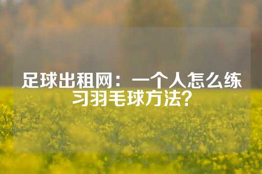 足球出租网：一个人怎么练习羽毛球方法？-第1张图片-皇冠信用盘出租