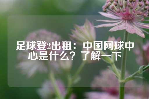 足球登2出租：中国网球中心是什么？了解一下