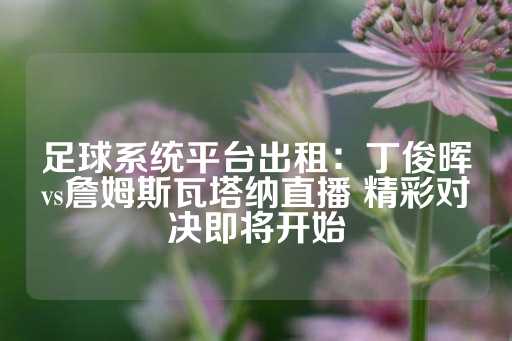 足球系统平台出租：丁俊晖vs詹姆斯瓦塔纳直播 精彩对决即将开始-第1张图片-皇冠信用盘出租