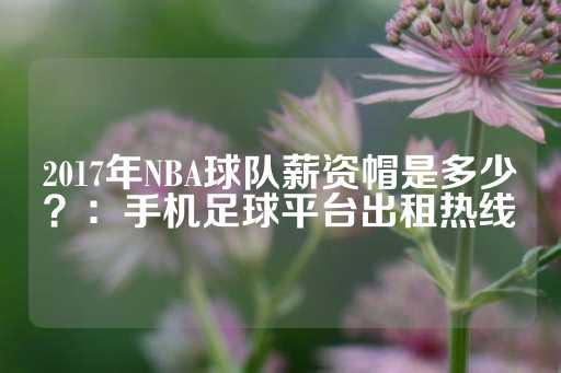 2017年NBA球队薪资帽是多少？：手机足球平台出租热线-第1张图片-皇冠信用盘出租