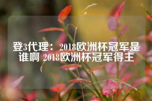 登3代理：2018欧洲杯冠军是谁啊 2018欧洲杯冠军得主-第1张图片-皇冠信用盘出租