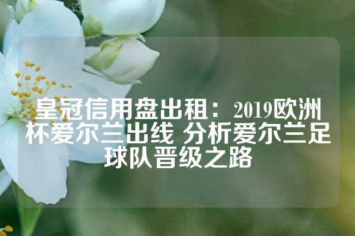 皇冠信用盘出租：2019欧洲杯爱尔兰出线 分析爱尔兰足球队晋级之路-第1张图片-皇冠信用盘出租