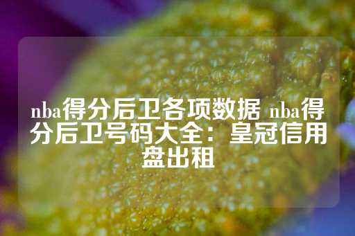 nba得分后卫各项数据 nba得分后卫号码大全：皇冠信用盘出租-第1张图片-皇冠信用盘出租