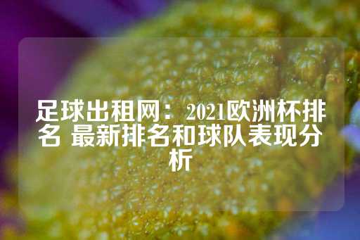 足球出租网：2021欧洲杯排名 最新排名和球队表现分析-第1张图片-皇冠信用盘出租