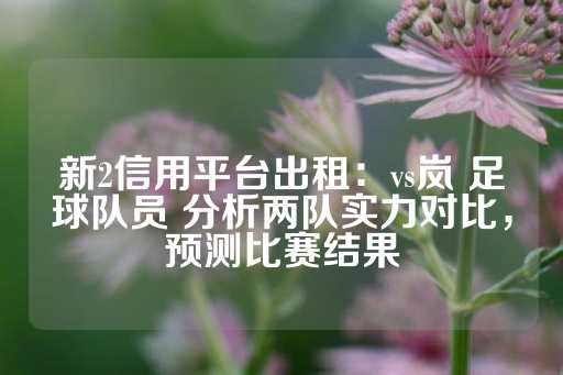 新2信用平台出租：vs岚 足球队员 分析两队实力对比，预测比赛结果