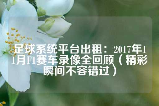 足球系统平台出租：2017年11月F1赛车录像全回顾（精彩瞬间不容错过）