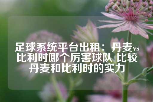 足球系统平台出租：丹麦vs比利时哪个厉害球队 比较丹麦和比利时的实力