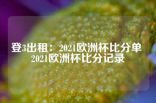 登3出租：2021欧洲杯比分单 2021欧洲杯比分记录