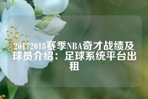 20172018赛季NBA奇才战绩及球员介绍：足球系统平台出租-第1张图片-皇冠信用盘出租