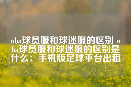 nba球员服和球迷服的区别 nba球员服和球迷服的区别是什么：手机版足球平台出租-第1张图片-皇冠信用盘出租