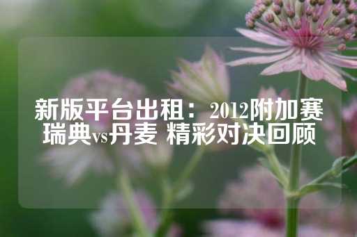 新版平台出租：2012附加赛瑞典vs丹麦 精彩对决回顾-第1张图片-皇冠信用盘出租