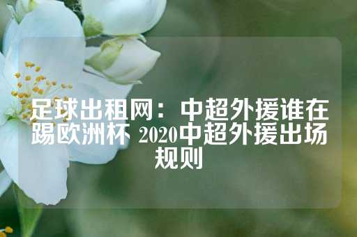 足球出租网：中超外援谁在踢欧洲杯 2020中超外援出场规则-第1张图片-皇冠信用盘出租