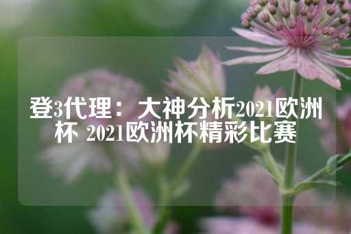 登3代理：大神分析2021欧洲杯 2021欧洲杯精彩比赛-第1张图片-皇冠信用盘出租