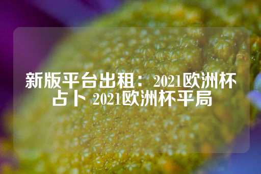 新版平台出租：2021欧洲杯占卜 2021欧洲杯平局-第1张图片-皇冠信用盘出租