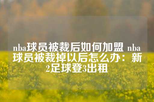 nba球员被裁后如何加盟 nba球员被裁掉以后怎么办：新2足球登3出租-第1张图片-皇冠信用盘出租