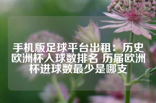 手机版足球平台出租：历史欧洲杯入球数排名 历届欧洲杯进球数最少是哪支