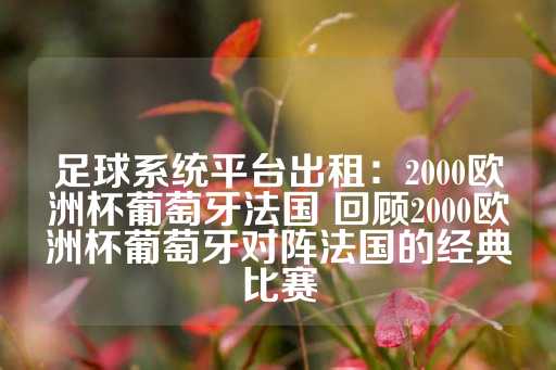 足球系统平台出租：2000欧洲杯葡萄牙法国 回顾2000欧洲杯葡萄牙对阵法国的经典比赛