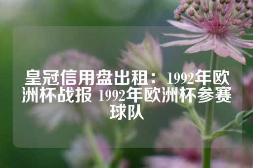 皇冠信用盘出租：1992年欧洲杯战报 1992年欧洲杯参赛球队-第1张图片-皇冠信用盘出租