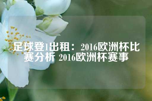 足球登1出租：2016欧洲杯比赛分析 2016欧洲杯赛事