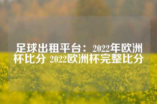 足球出租平台：2022年欧洲杯比分 2022欧洲杯完整比分