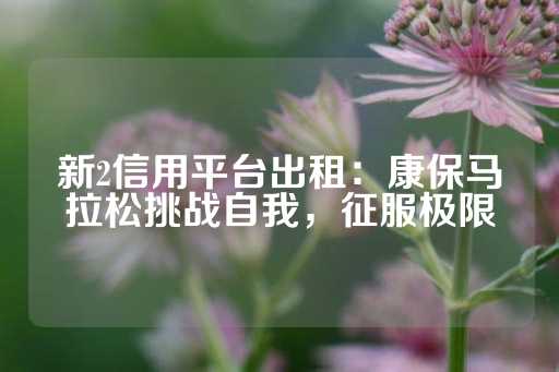 新2信用平台出租：康保马拉松挑战自我，征服极限