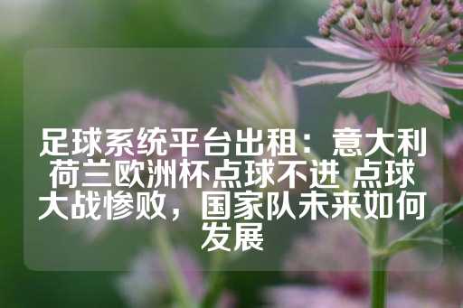 足球系统平台出租：意大利荷兰欧洲杯点球不进 点球大战惨败，国家队未来如何发展-第1张图片-皇冠信用盘出租