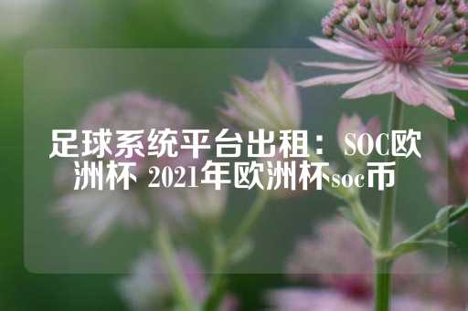 足球系统平台出租：SOC欧洲杯 2021年欧洲杯soc币-第1张图片-皇冠信用盘出租