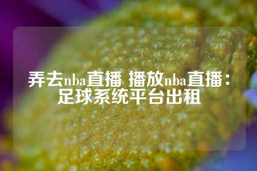 弄去nba直播 播放nba直播：足球系统平台出租