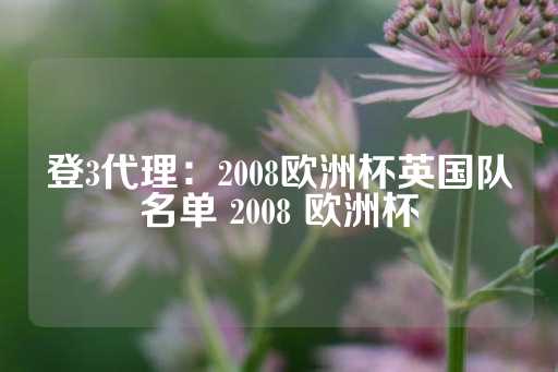 登3代理：2008欧洲杯英国队名单 2008 欧洲杯-第1张图片-皇冠信用盘出租