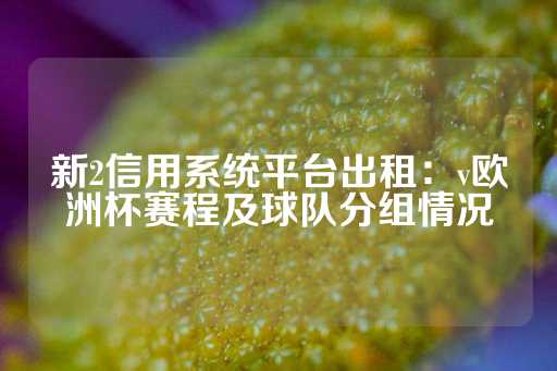 新2信用系统平台出租：v欧洲杯赛程及球队分组情况-第1张图片-皇冠信用盘出租