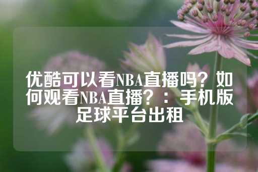 优酷可以看NBA直播吗？如何观看NBA直播？：手机版足球平台出租-第1张图片-皇冠信用盘出租