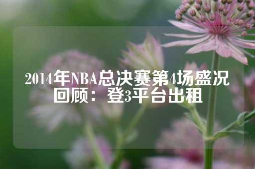 2014年NBA总决赛第4场盛况回顾：登3平台出租-第1张图片-皇冠信用盘出租