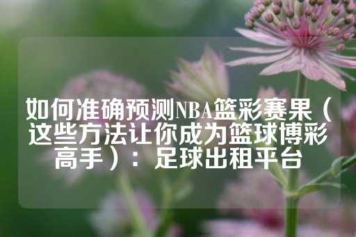 如何准确预测NBA篮彩赛果（这些方法让你成为篮球博彩高手）：足球出租平台