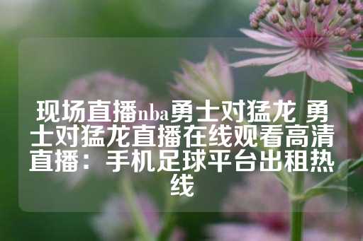 现场直播nba勇士对猛龙 勇士对猛龙直播在线观看高清直播：手机足球平台出租热线-第1张图片-皇冠信用盘出租