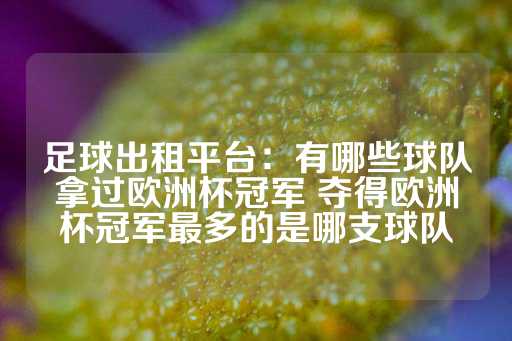 足球出租平台：有哪些球队拿过欧洲杯冠军 夺得欧洲杯冠军最多的是哪支球队