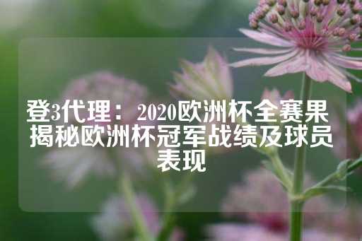 登3代理：2020欧洲杯全赛果 揭秘欧洲杯冠军战绩及球员表现