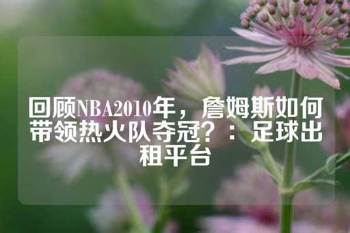 回顾NBA2010年，詹姆斯如何带领热火队夺冠？：足球出租平台-第1张图片-皇冠信用盘出租